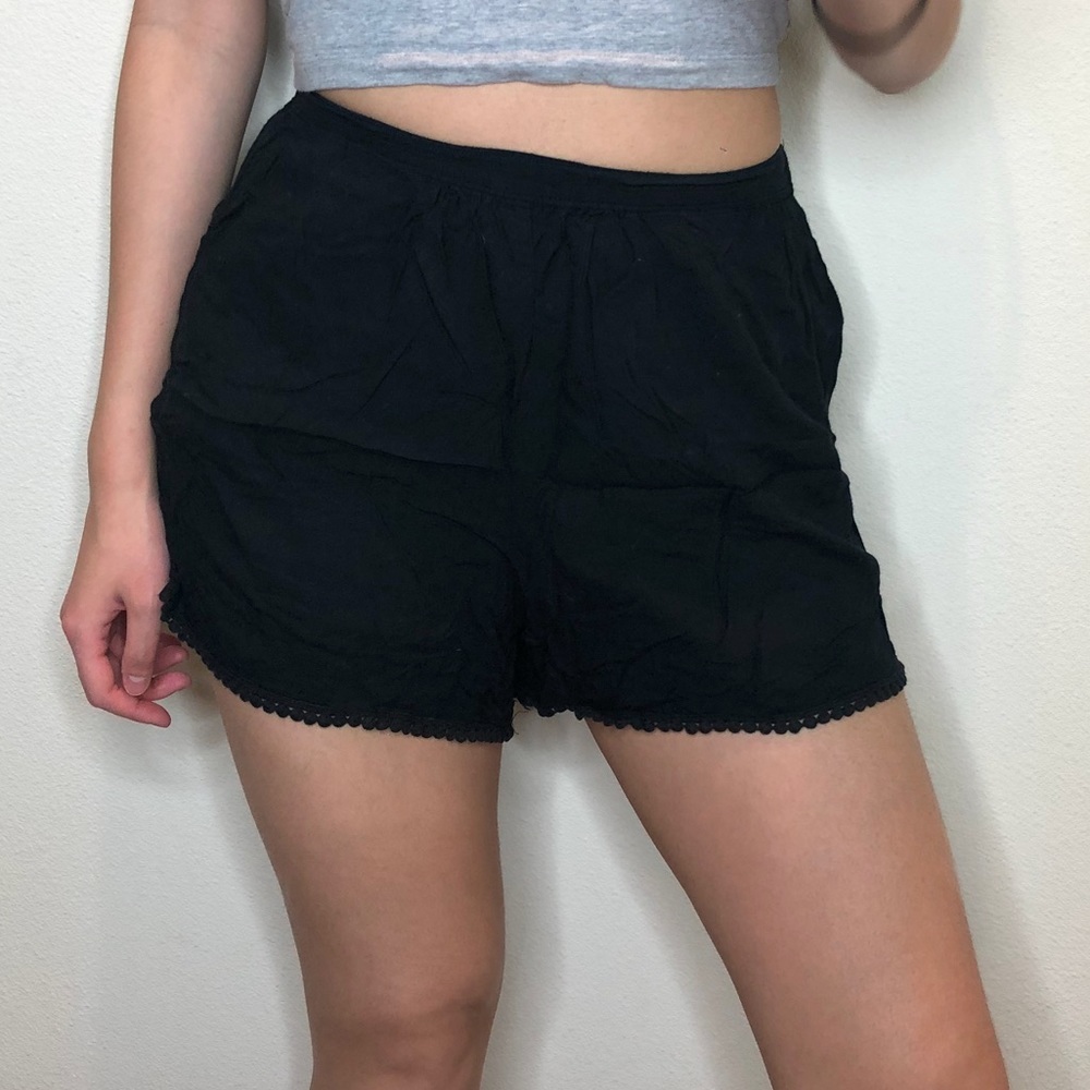 Abercrombie and fitch black shorts